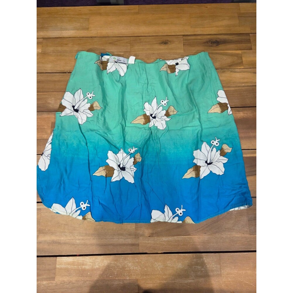 Vintage Blue Caribbean bathing suit cover up